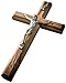EARTHWOOD FINE WOOD PRODUCTS CC-19C Olive Wood Plain Crucifix, brown