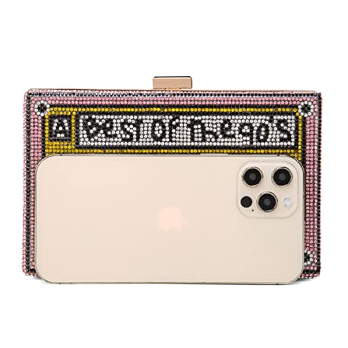 Image of Women Retro Crossbody Bag Rhinestone Fun Unique Evening Clutch Purses for Women