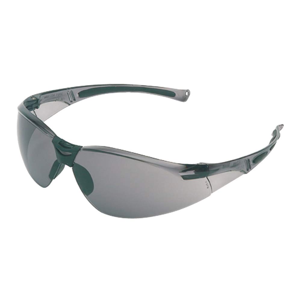 Honeywell A800 Sporty Safety Spectacles for General Use & Protection against Impact, Fog-Ban Lenses, Grey TSR and Anti-Fog Lens, Grey Frame, Soft Nosepiece, Slim Profile, 1015367