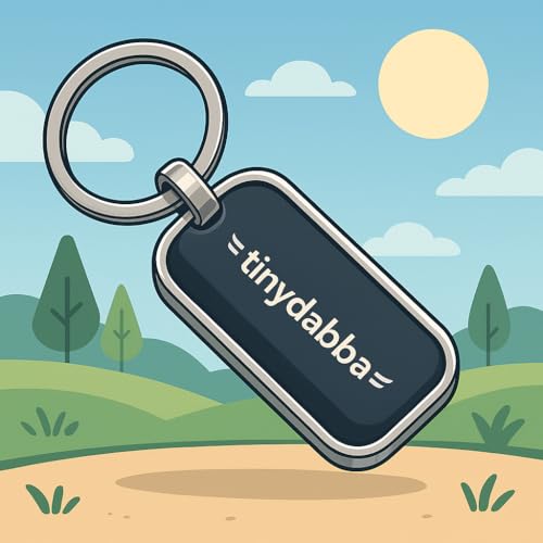 tinydabba Custom Engraved Metal Keychain – Personalized Laser Engraving by tinydabba - 5
