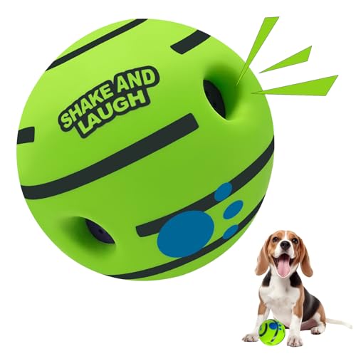 SHAKE AND LAUGH Dog Toys Ball Interactive M 3.46 in (8.8 cm)