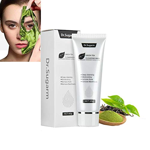 Green Tea Face Peel Mask Blackhead Remover Acne Deep Cleansing Mask Skin Care Mask Exfoliating & Repair,Reduces Fine Linesï¼† Wrinkles,for Any Skin Types