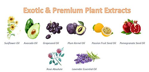 Vista 5 de Nature Bare Aceite de masaje orgánico hipoalergénico para bebés nutritivo hidratante Cáñamo natural granada aguacate girasol Hidrata alivia