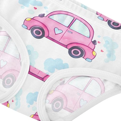 Cute Pink Cars Hearts Toddler Girls's Underwear 2T 202c13024