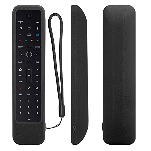 Housse Coque en Silicone pour Bose Soundbar 500 700 Télécommande Antidérapant Antichoc Lavable Étui de Protection pour Bose Soundbar 500 700 Télécommande (Noir)