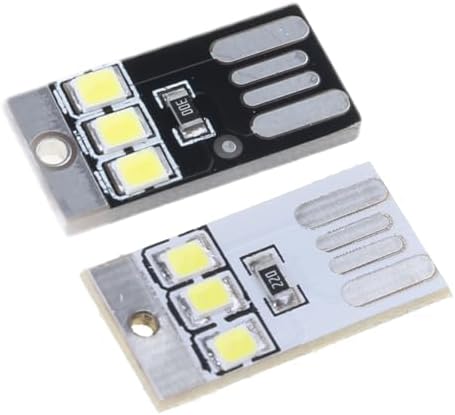 5Pcs LED Lamp 0.2W Reading Book Light for Laptop, White — 사진 6
