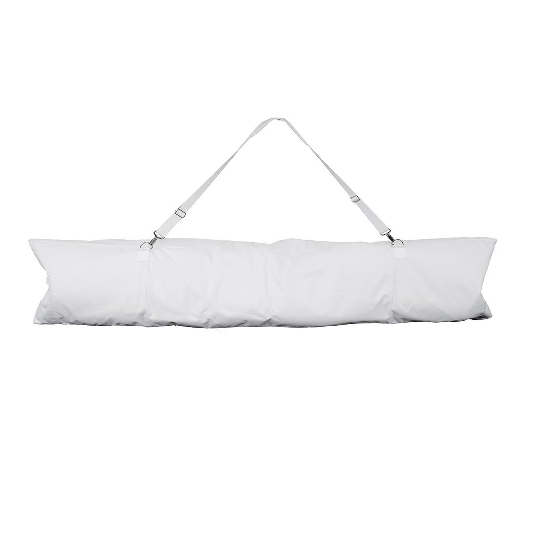 IVOL Torba snowboardowa biała 180 x 40 x 16 cm - wodoodporna biała torba snowboardowa