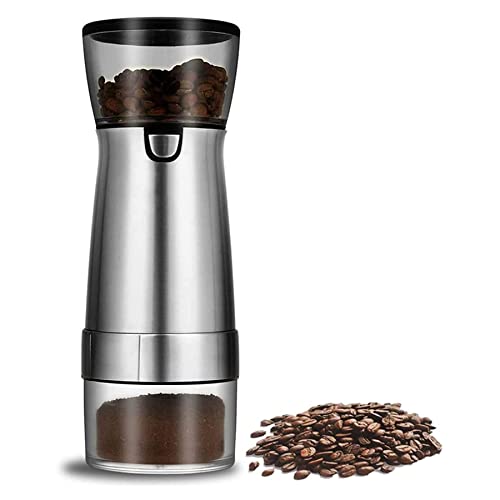 RTYUI USB-Kaffeemühle, Wiederaufladbare Professionelle Kaffeemühle Aus Edelstahl, Für Nüsse, Bohnen, Gewürze, Körner…