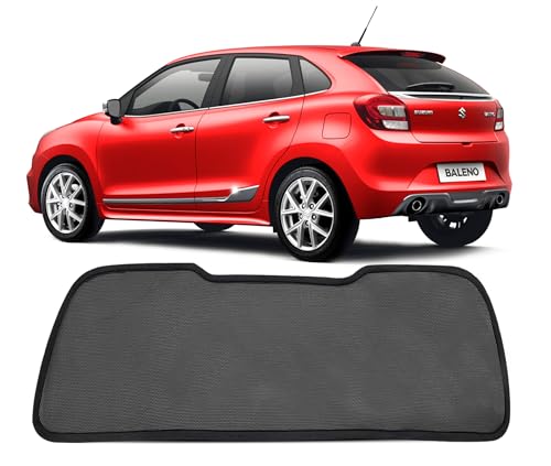 Image of Autofact Dicky Curtain for Maruti Baleno (2015 to 2021) | Custom Fit Rear Windshield Sunshade | UV & Heat Protection | Foldable Mesh | Privacy & Cooling Car Accessory