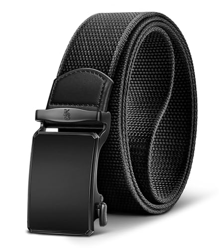 KEMISANT Men Belt,Ratchet Web Belt Stretchy For Men Golf Work Hiking Holster Jeans Casual Pants 1 1/2