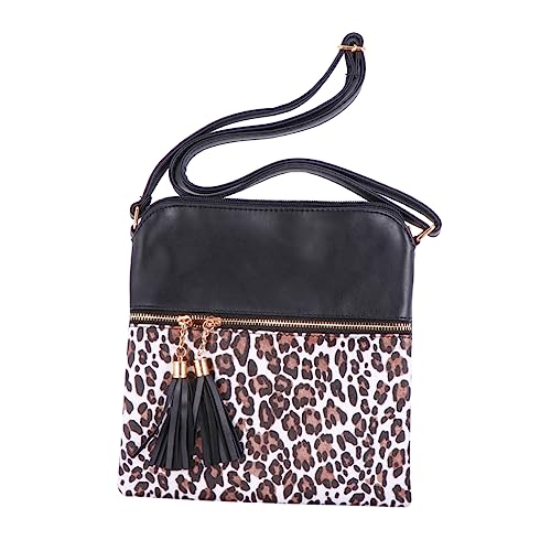 Sac bandoulière léopard à franges idéal pour vos sorties et soirées