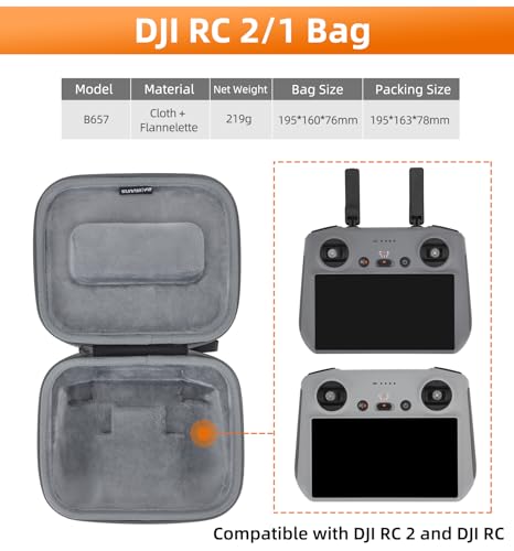 Sac de rangement pour DJI Mini 4 Pro RC2 mallette rigide imperméable