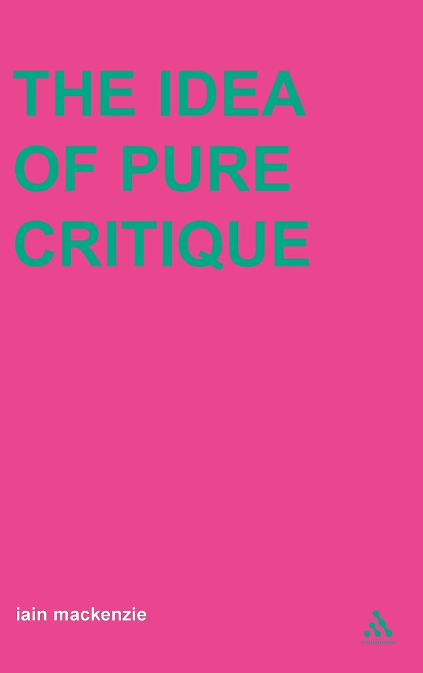 Buy The Idea of Pure Critique — BookShops.in