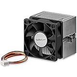 StarTech.com 60x65mm Socket A CPU Cooler Fan with Heatsink for AMD Duron or Athlon (FANDURONTB), Black