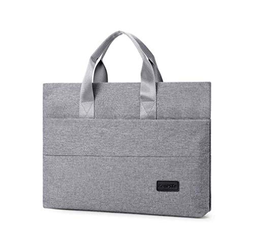 Computer Aktentasche 14-Zoll-Laptop-Tasche Apple MacBook Tablet-Tasche, weiche Stoff-Griffkette, grau