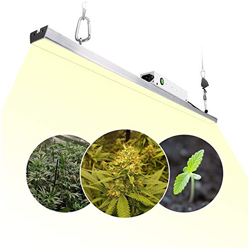 LED Grow Light Bar, CANAGROW 300W Sunlike 3500K Full Spectrum Grow Lights
