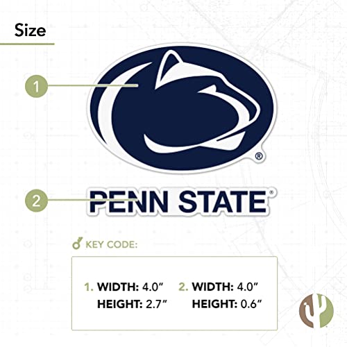 Stickers Penn State vinyle 10cm, le cadeau idéal pour fan de l'équipe - 5