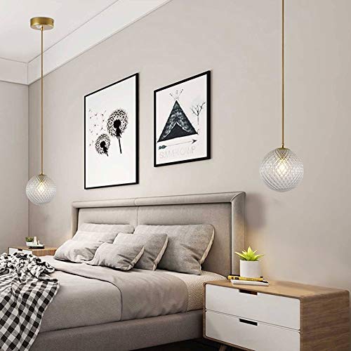 Lámpara de techo colgante LED 7W Camandilla luces de vidrio para pasillo 4