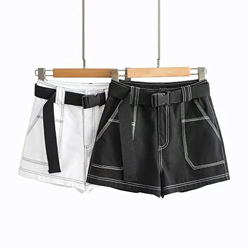 Shorts décontractés anti-compression taille ajustable avec ceinture mode - 4