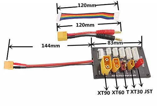 Placa de equilibrio Lipo XT90 XT60 XT30 JST T con protección de circuito para carga múltiple 4