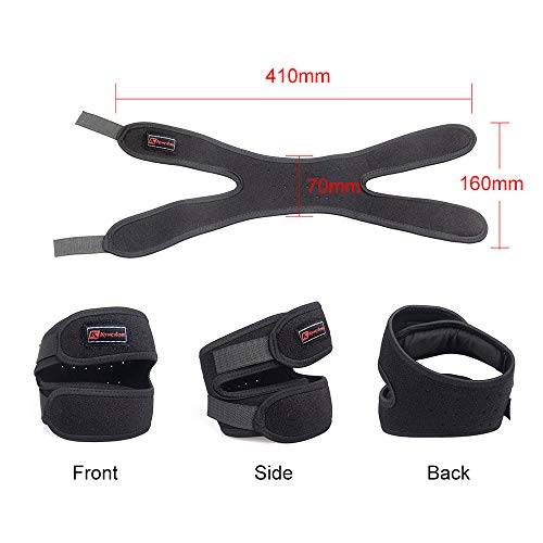 Andoer Cinta de apoio de joelho para corrida protetor de perna patela acolchoados esportivos ao ar l