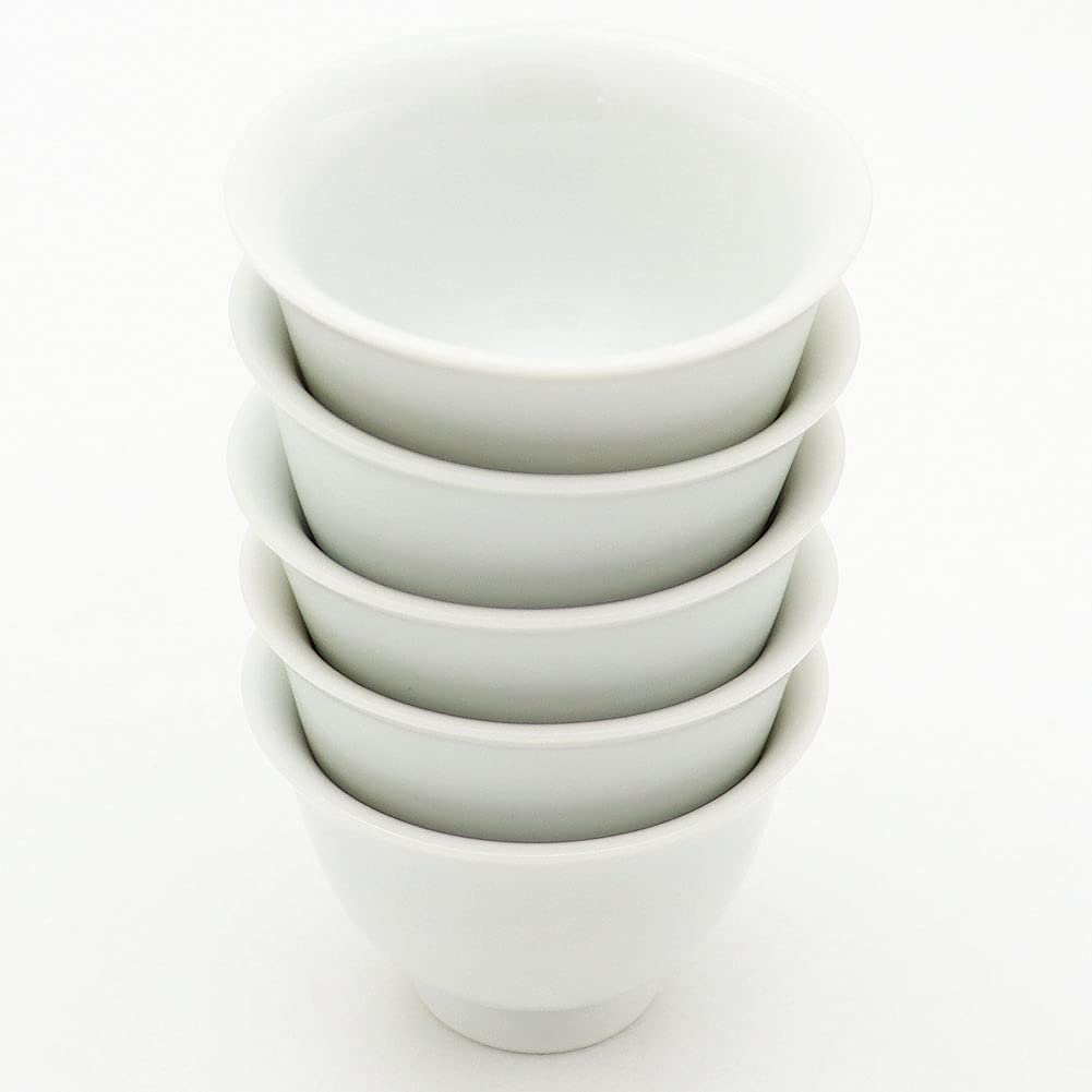 玉露茶碗 Amazon | 玉露用 茶碗50㏄ 5個セット 白磁 | Minoru Park | 飯碗 通販