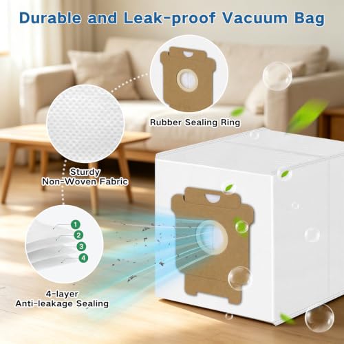 Image of 20 Pack Dust Bags for Roomba 105X, 415X, 505X, 705X Robot Vac Accessories