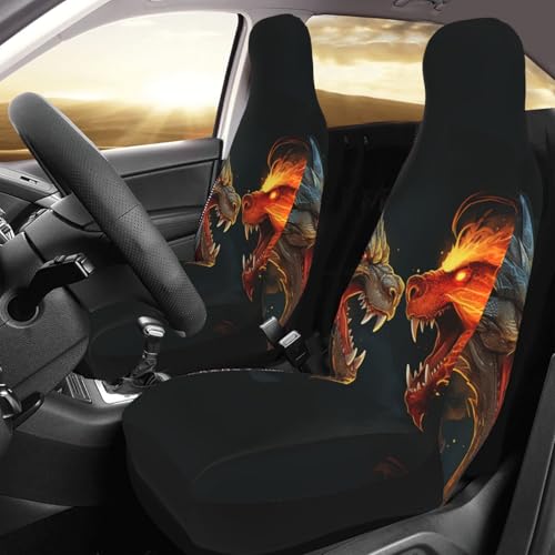 Housse de siège de voiture respirante motif dragon : confort universel fraîcheur auto