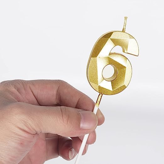 Kinsynko Lot de 15 bougies pour décoration de gâteau d'anniversaire en forme de chiffre 15, bougies dorées pour 15e anniversaire de mariage