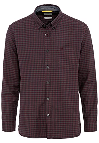 camel active Herren 409114/8s04 Hemd, Rot, XL EU