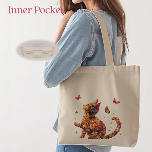 Image of Aesthetic Tote Bag for Women | Medium Size with Inner Pocket | Stylish & Practical