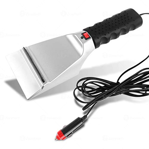 Zone Tech Heated Car Winter Windshield Electric Snow Ice Scraper Non-Scratch – Premium