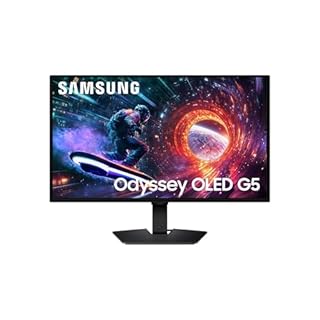 Samsung Monitor Gaming Odyssey OLED G5 (S27FG506SU), Flat, 27'', 2560x1440 (QHD), 16:9, QD-OLED Glare Free, 180Hz, 0,03ms (GtG), Compatibilità G-Sync, HDMI, Display Port, Ingresso Audio