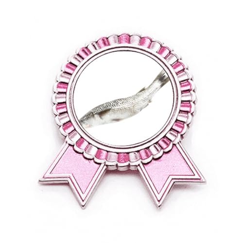 Broche poisson Art Déco blanc chic insigne en métal de qualité M