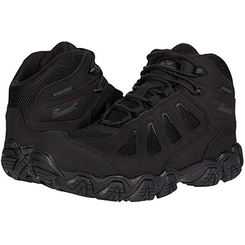 Thorogood 1957 Series 8” Waterproof Steel Toe Work Boots for Men - Full-Grain Leather with Moc Toe, Slip-Resistant Heel Outsole, and Comfort Insole; EH Rated