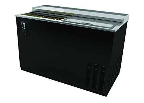 BK Resources Back Bar Underbar Refrigeration Bottle Cooler with Stainless Steel Top, 65-1/2" x 26-1/2" x 33-3/8"