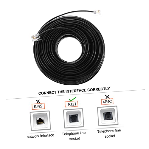 Cable telefónico de extensión resistente con hilos de cobre Artibetter para oficina y hogar 2