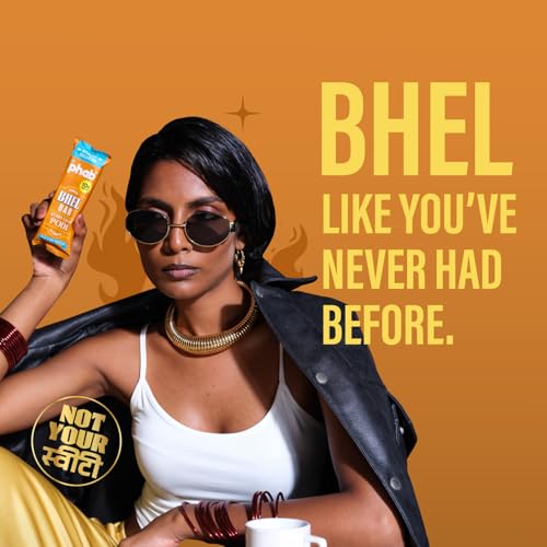 Image of PHAB Protein Bhel Bar - Podi Curry Leaf Flavour | Roasted Snack with South Indian Spice Blend | 10g Protein, <150 Cal, Gluten-Free, No Palm Oil | (Pack of 6x35g)