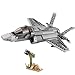 MEOA 646 Pcs F-35B Lightning II Plane Building Toys WW2 Fighter Jet F35 Model Kits Military Airplane Building Blocks Set Bricks Toy Gifts for Kids and Adults