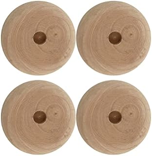 MILISTEN 10pcs Wood Wheels, Wooden Mini Wheels Toys for Crafts and DIY Toy Cars
