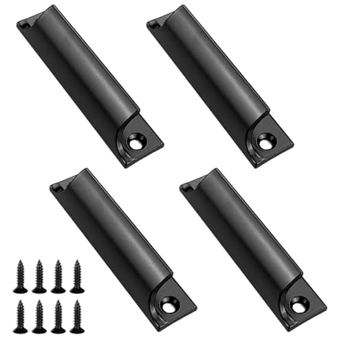 4 Piezas Tiradores para Puerta de Balcón Exterior, Maneta Puerta de Aluminio, Tirador de Puerta de Terraza con Inoxidable Tornillos, Conjunto de Manijas para Puerta Corredera, Puerta del Balcón, Cajón