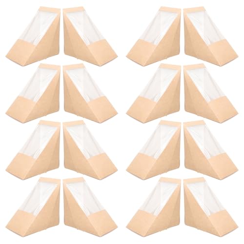 Boîte sandwich triangle kraft pour protéger vos repas sans risque de glissement