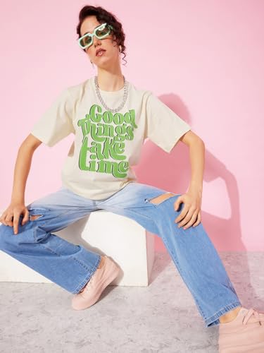 Image of Dillinger Blue Graphic Oversized T-Shirt