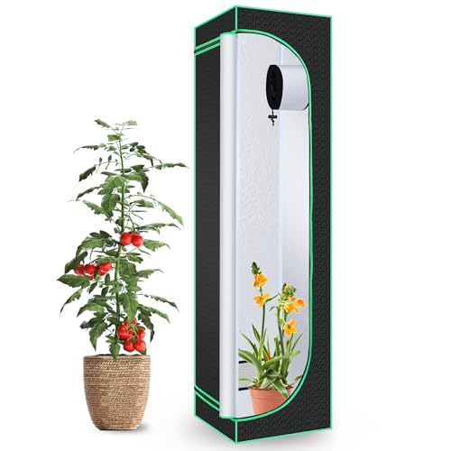 BOSYTRO Grow Tent, Tienda de Cultivo, Armarios Cultivo Interior, Carpa Hidropónica Oxford 600D de 40 x 40 x 160 cm para el...