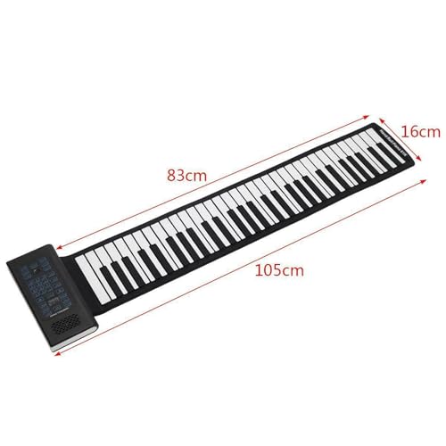 Piano Enroulable 61 Touches, Piano à Clavier De Table, 128 Sons Différents, 14 Chansons De Démonstration, 100 Rythmes, Instrument De Musique électronique pour Piano à Main pour l’enseignement - Les Beatles, Paul McCartney, John Lennon, RIngo Starr, George Harrison Piano Enroulable 61 Touches, Piano à Clavier De Table, 128 Sons Différents, 14 Chansons De Démonstration, 100 Rythmes, Instrument De Musique électronique pour Piano à Main pour l'enseignement – Image 8
