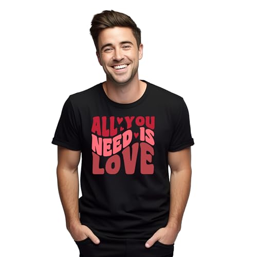 The Shirt Shack T-shirt « All You Need is Love » – Drôle et réconfortant ! Design imprimé unisexe pour répandre l’amour et les rires pour les fans de romantiques et des Beatles - Les Beatles, Paul McCartney, John Lennon, RIngo Starr, George Harrison The Shirt Shack T-shirt « All You Need is Love » - Drôle et réconfortant ! Design imprimé unisexe pour répandre l'amour et les rires pour les fans de romantiques et des Beatles – Image 4
