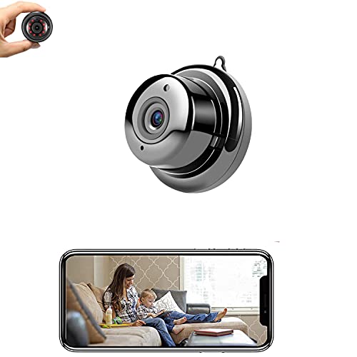 2021 New Mini IP Camera WiFi Mini Camera Nanny cam Spy Camera with Audio, Home Surveillance Camera, Night Vision Motion Detection Video Record Remote View Phone App…