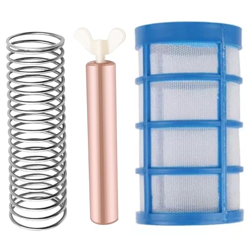 Ionizador Solar Para Piscina De 4,1 X 0,6 Inch, Ionizador De Cobre Para Piscina Con Pantalla De Cesta, Resorte Y Tornillo, ánodo De Cobre De Repuesto, Desnatador Solar Para Piscina Para Exteriores