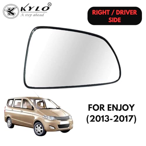Image of KyloXtreme Enjoy (2013-2017) Driver Side (Right Side) Car Side Mirror Glass /Tukdi /Sub Mirror Plate