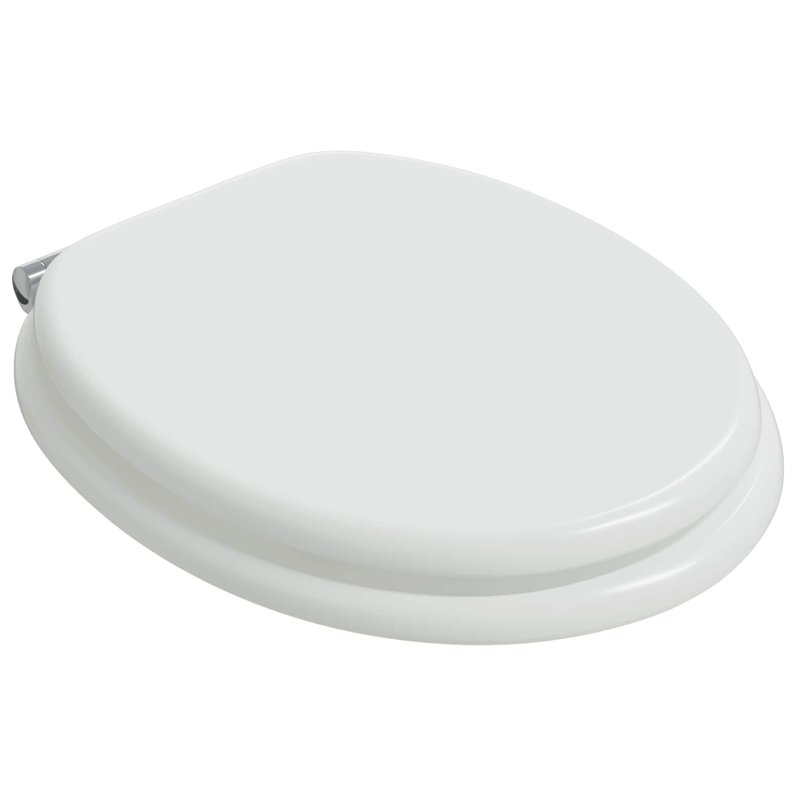 Sedile Toilette MDF Bianco 44x38 cm Chiusura Morbida
